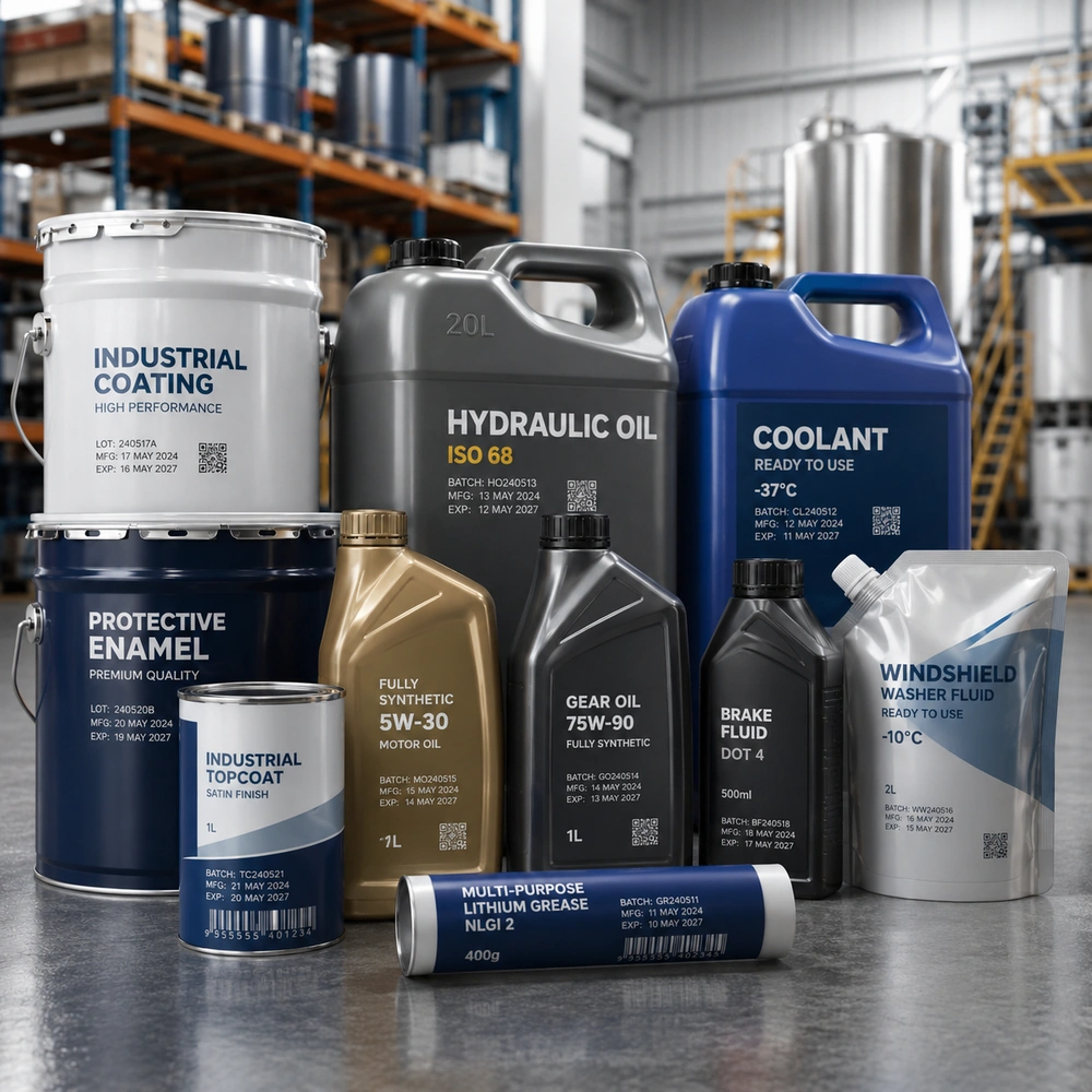 paints, lubricants & industrial liquids