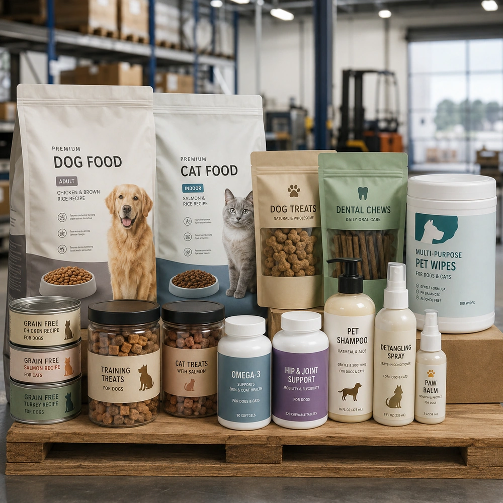 pet food & animal care products